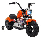 Motorcycle Chopper Warrior vehicle Orange