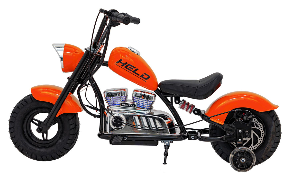 Motorcycle Chopper Warrior vehicle Orange