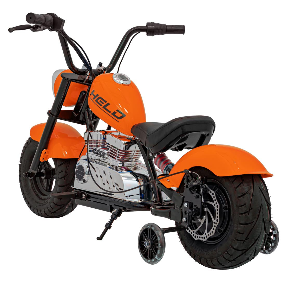 Motorcycle Chopper Warrior vehicle Orange