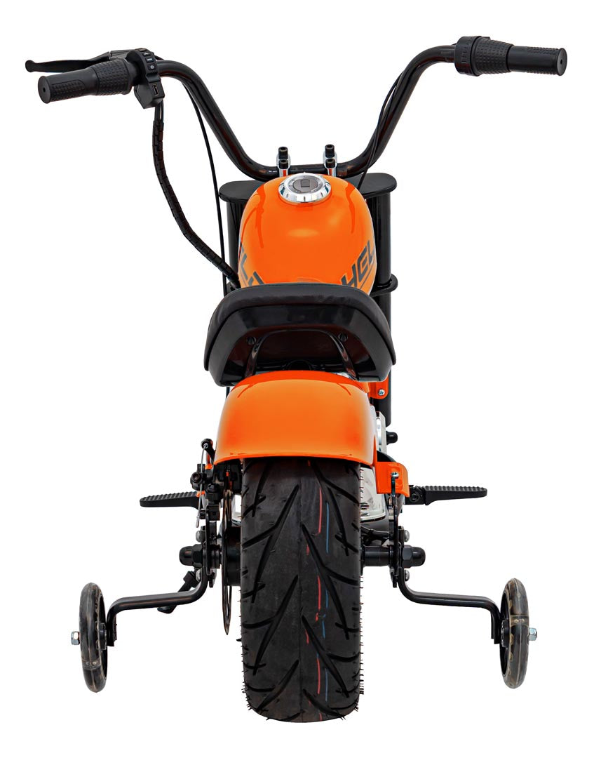 Motorcycle Chopper Warrior vehicle Orange