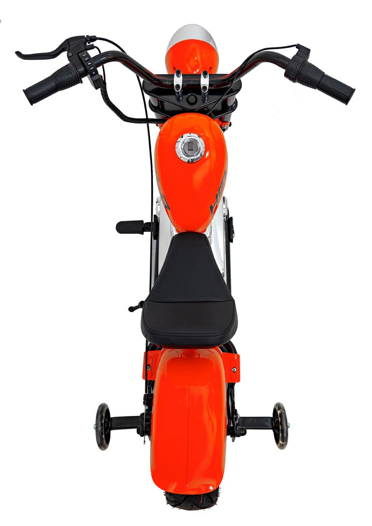 Motorcycle Chopper Warrior vehicle Orange