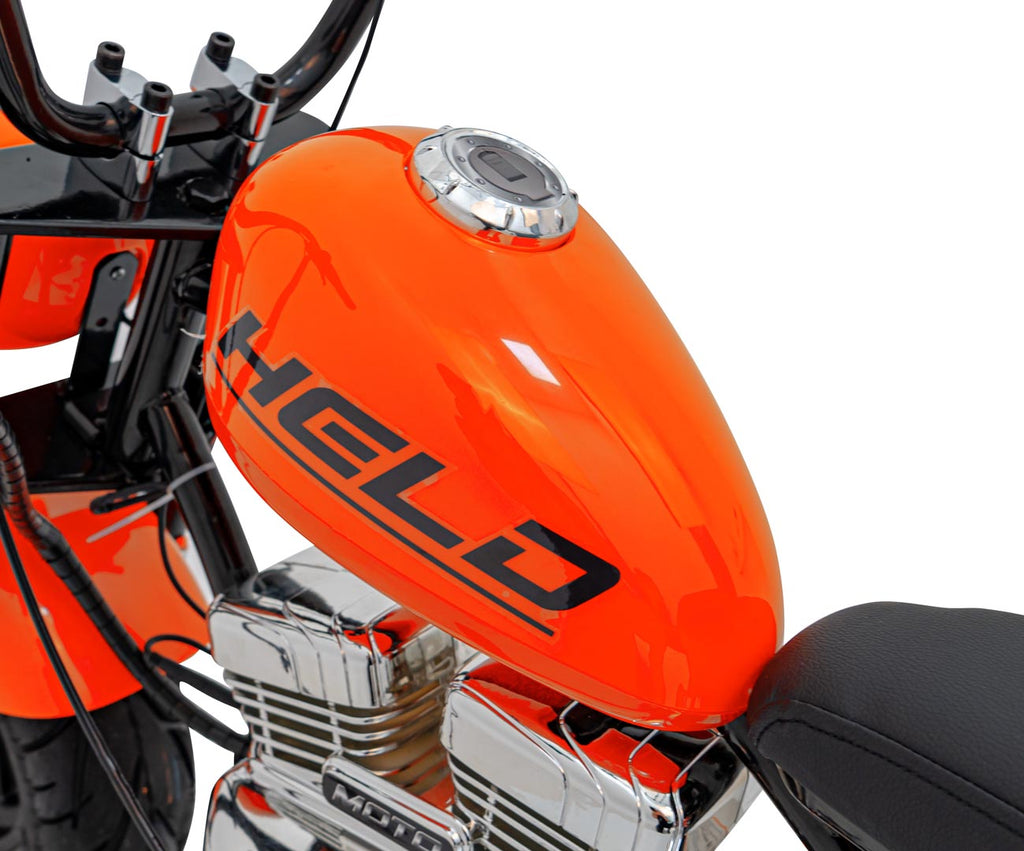 Elektrická motorka Chopper Warrior oranžová