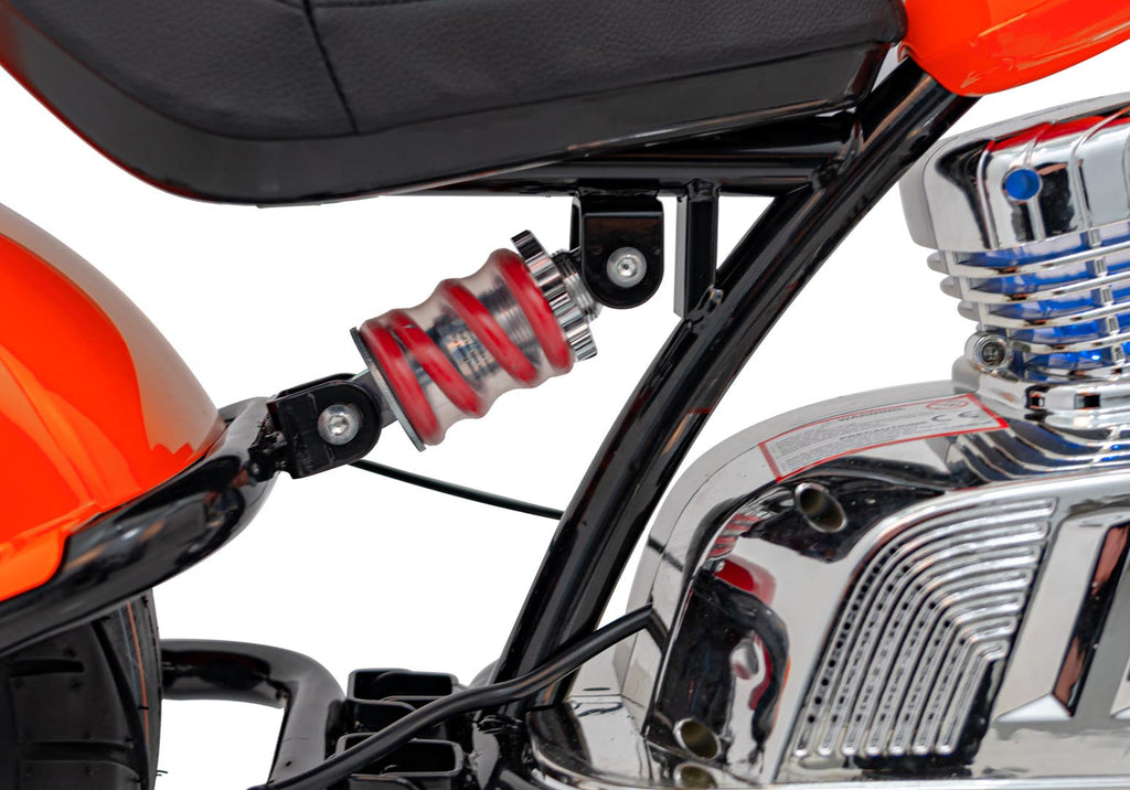 Elektrická motorka Chopper Warrior oranžová