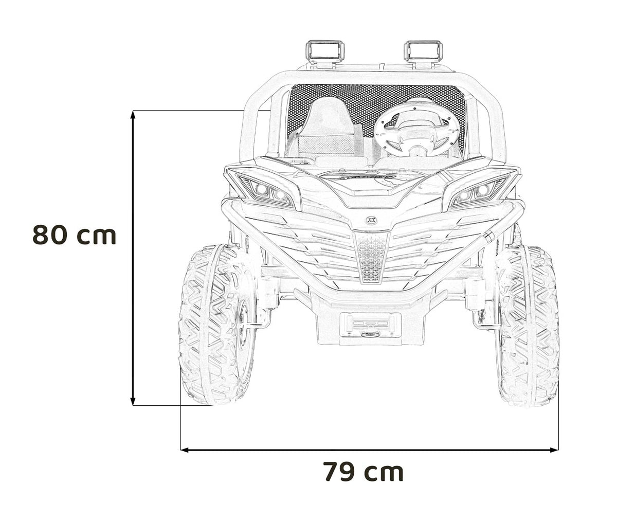 Elektrická buggy FASTER žltá