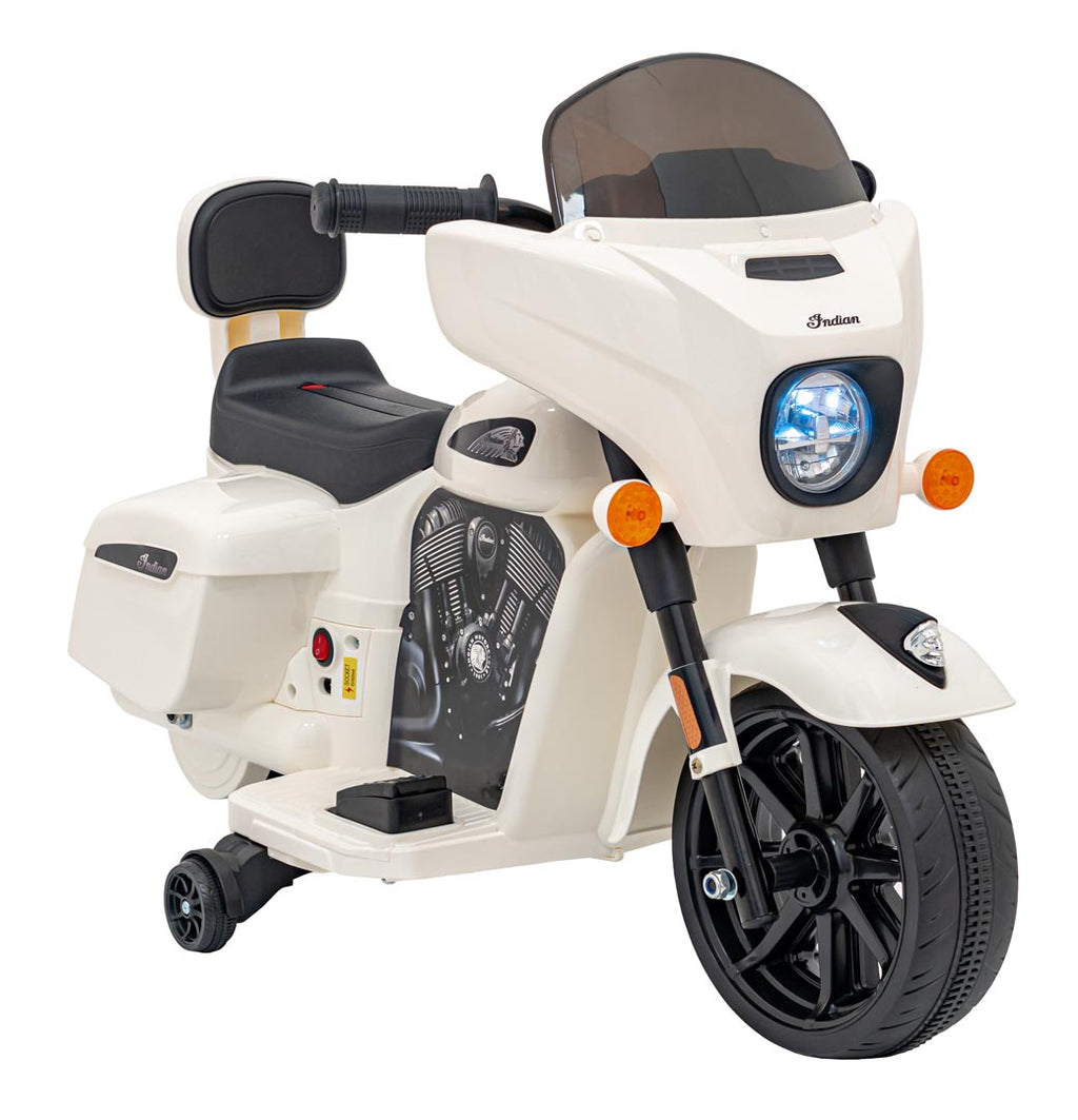 Elektrická motorka Chopper INDIAN biela