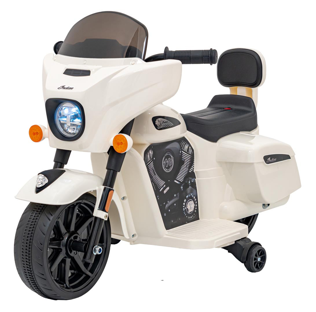 Elektrická motorka Chopper INDIAN biela