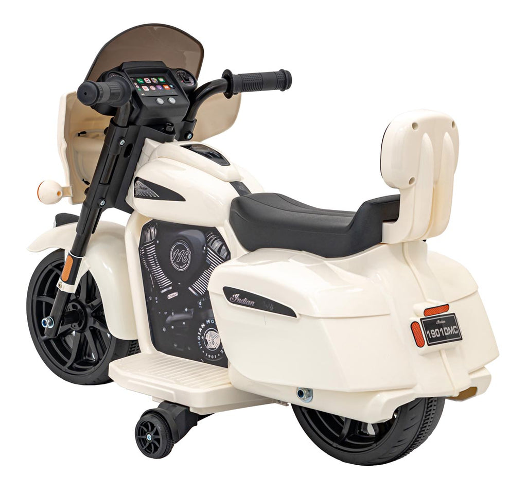 Elektrická motorka Chopper INDIAN biela