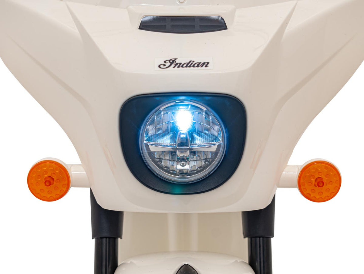 Elektrická motorka Chopper INDIAN biela