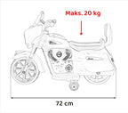 Elektrická motorka Chopper INDIAN biela