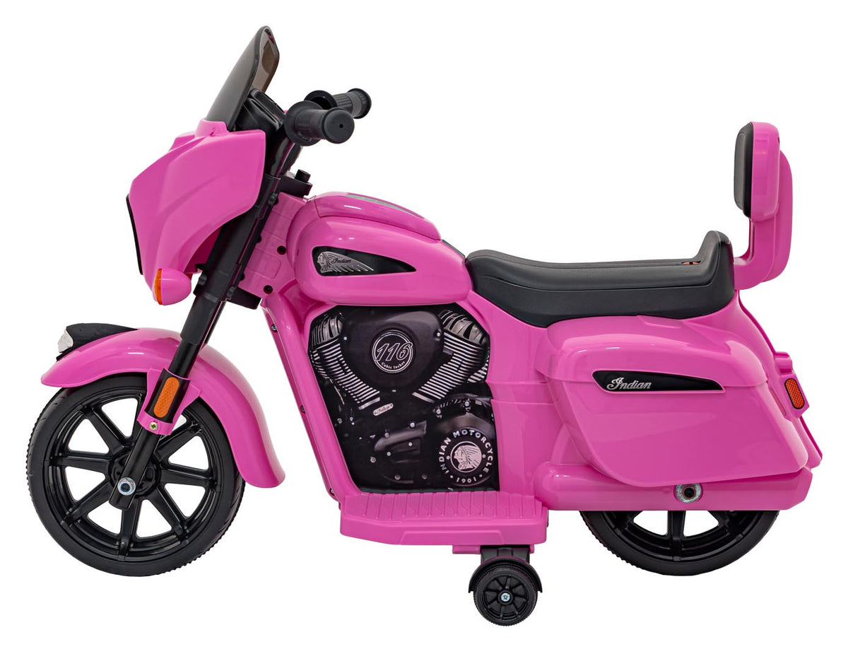 Elektrická motorka Chopper INDIAN ružová