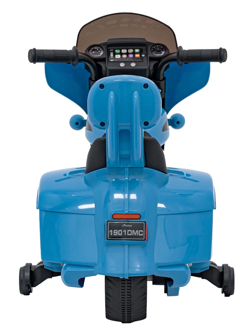 Elektrická motorka Chopper INDIAN modrá
