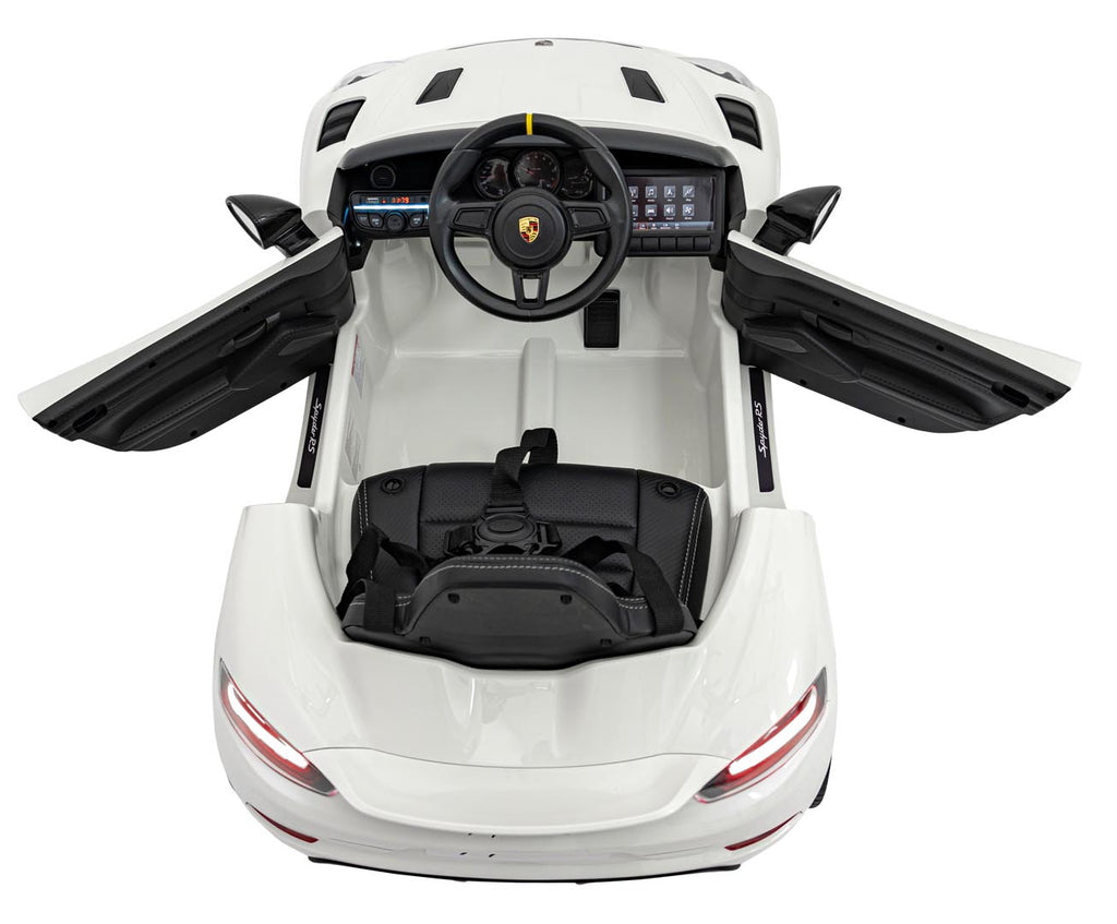 Elektrické autíčko Porsche Spyder RS 718 biela