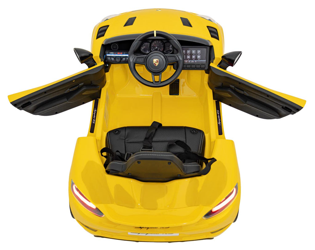 Porsche Spyder RS 718  vehicle Yellow