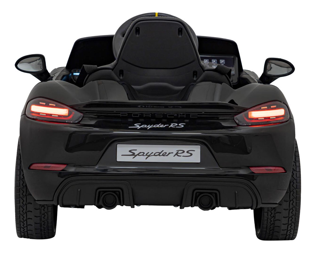 Elektrické autíčko Porsche Spyder RS 718 čierna MP4