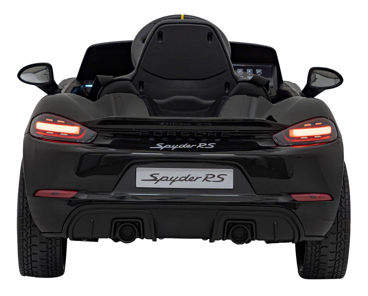 Elektrické autíčko Porsche Spyder RS 718 čierna MP4
