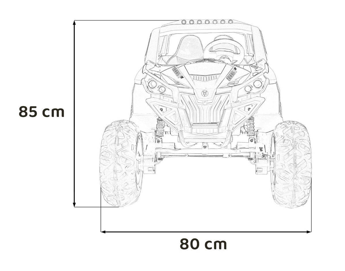 Elektrická buggy UTV-MX 2000N modrá