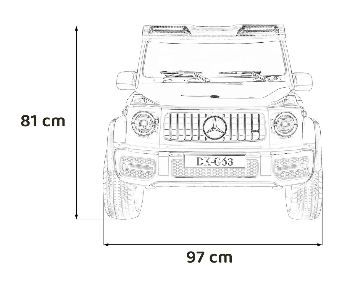 Elektrické autíčko Mercedes-Benz G63 AMG XXL STRONG MP4 červená