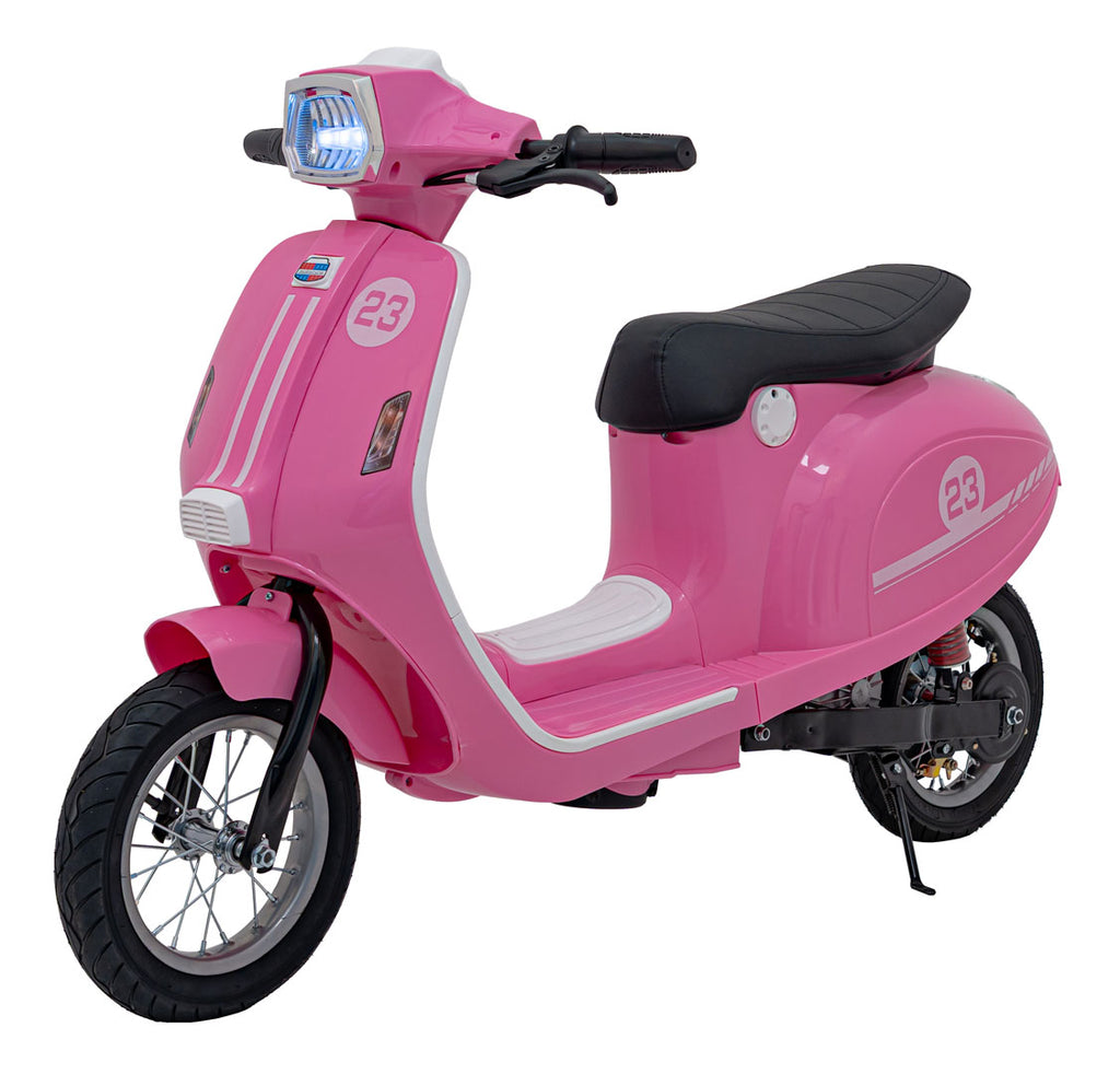 Elektrická motorka Retro 23 ružová
