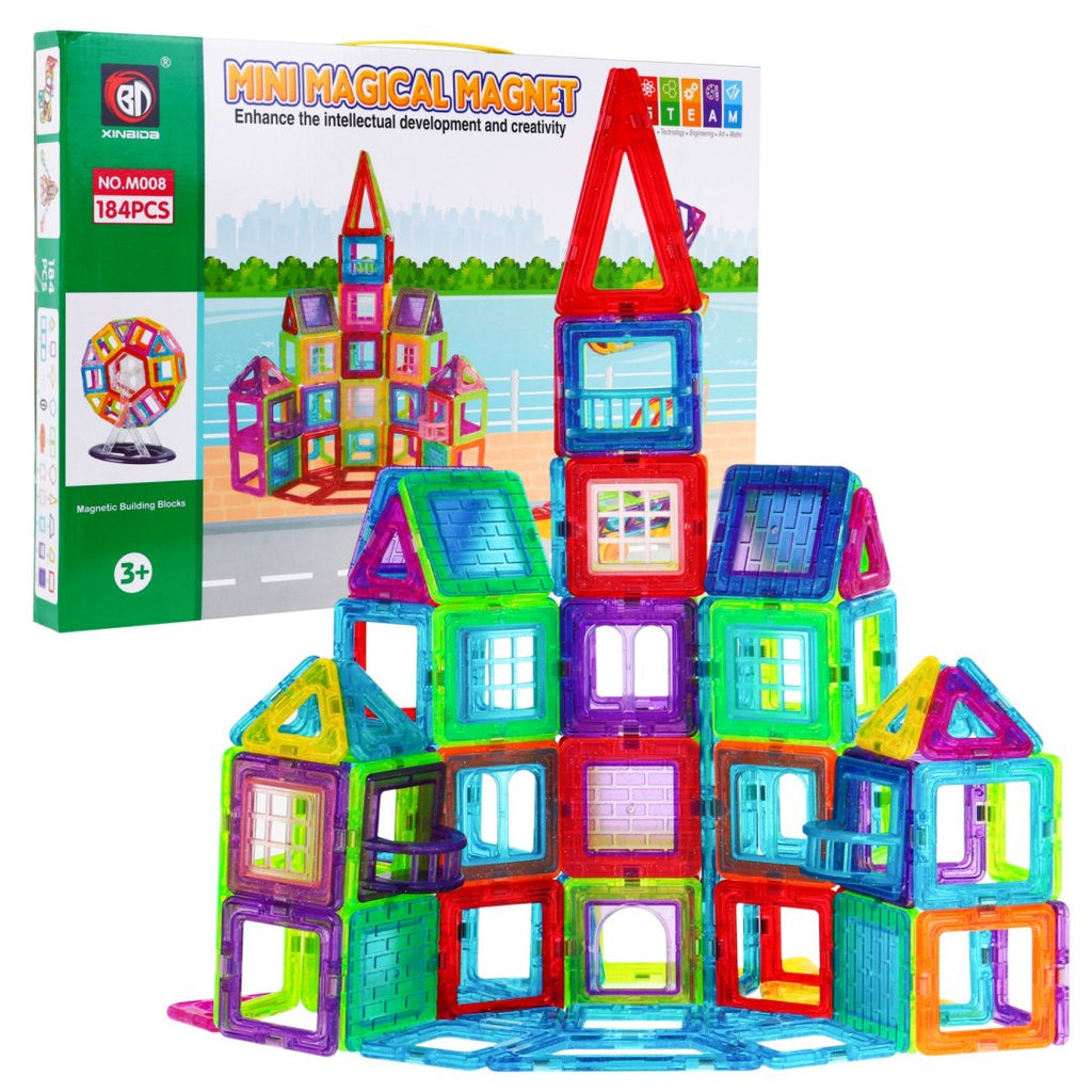 Magnetic Blocks MEGA Set of 184 elements