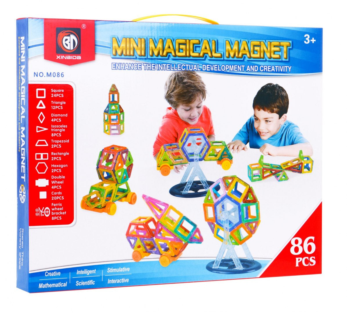 Magnetic Pads Set of 86 Elements