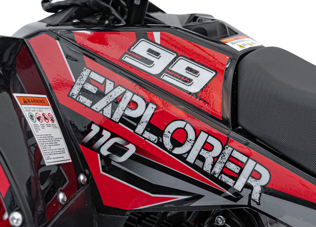 Quad Bike Petrol 110CC EXPLORER Red