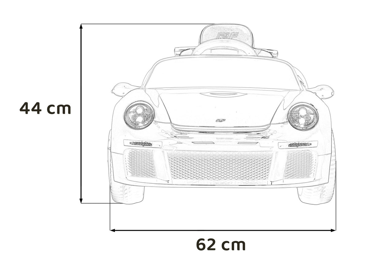 Elektrické autíčko RUF CTR3 biela