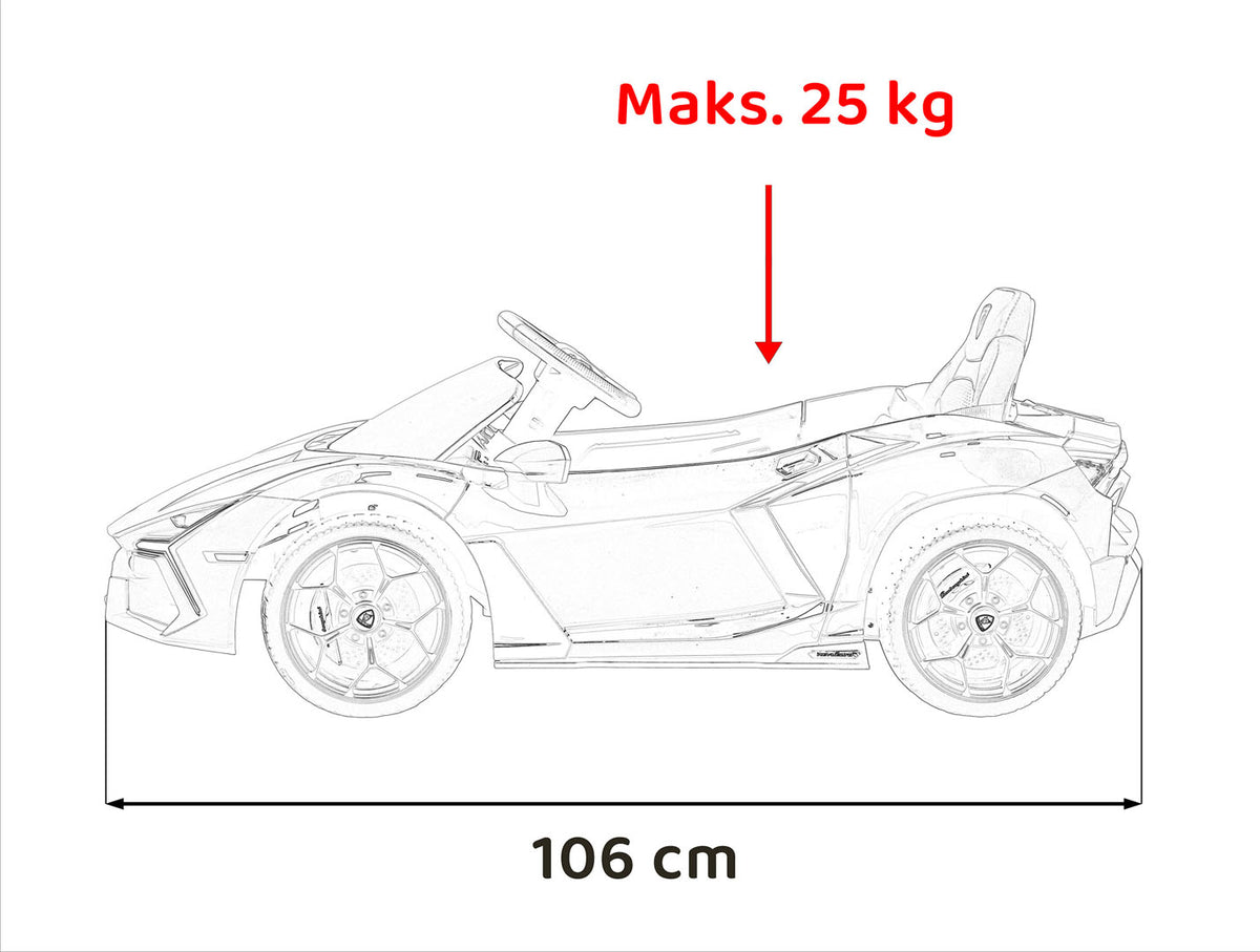 Elektrické autíčko Lamborghini Revuelto oranžová