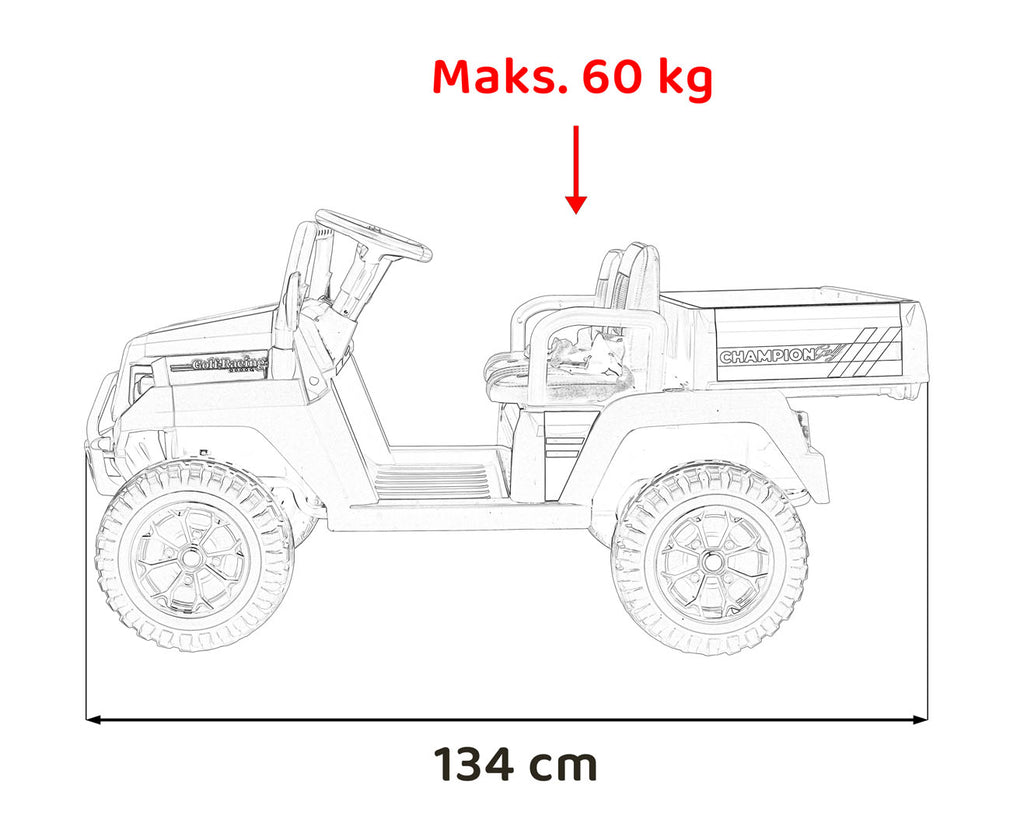 Elektrická buggy Champion zelená Pick-Up