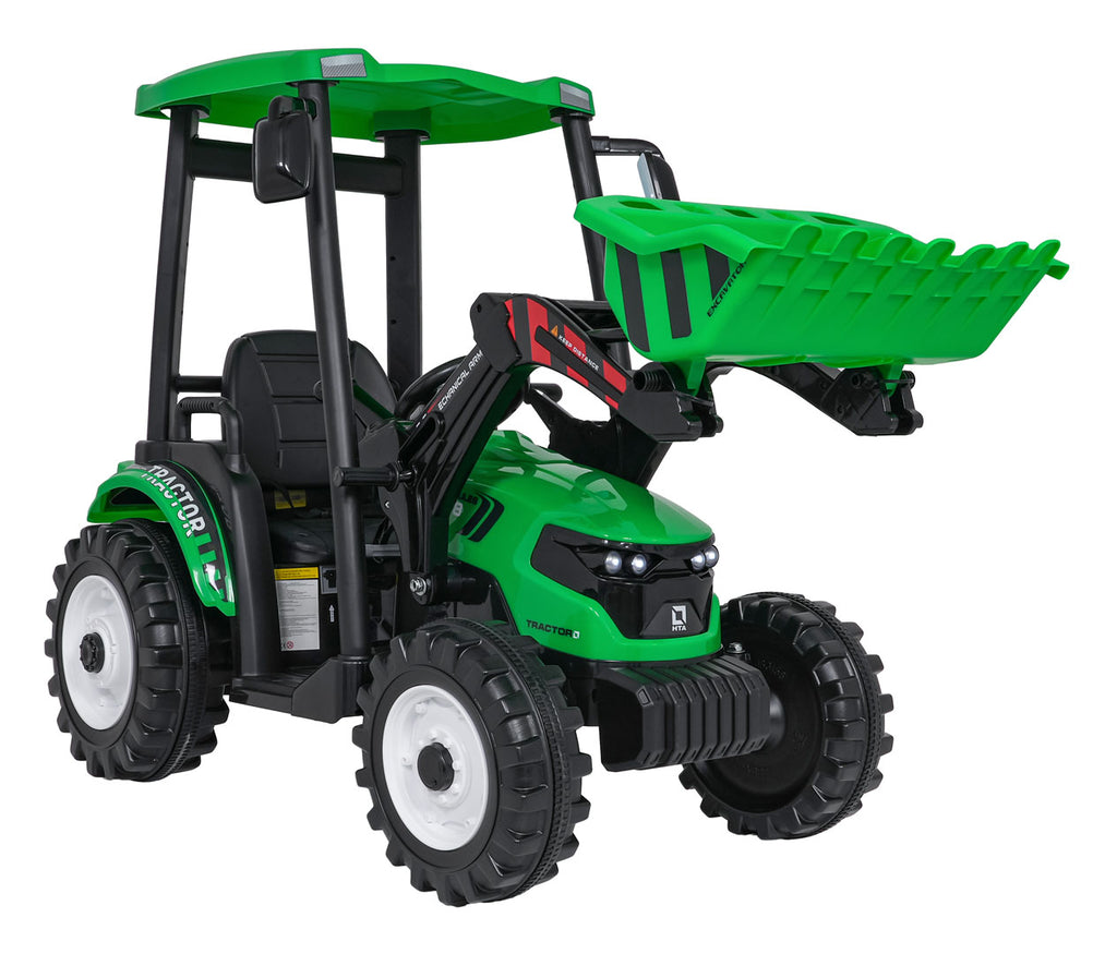 MEGA D68 Tractor Vehicle With Trailer Green