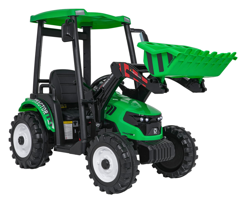 MEGA D68 Tractor Vehicle With Trailer Green