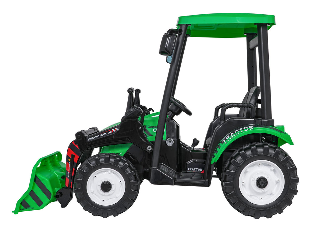MEGA D68 Tractor Vehicle With Trailer Green