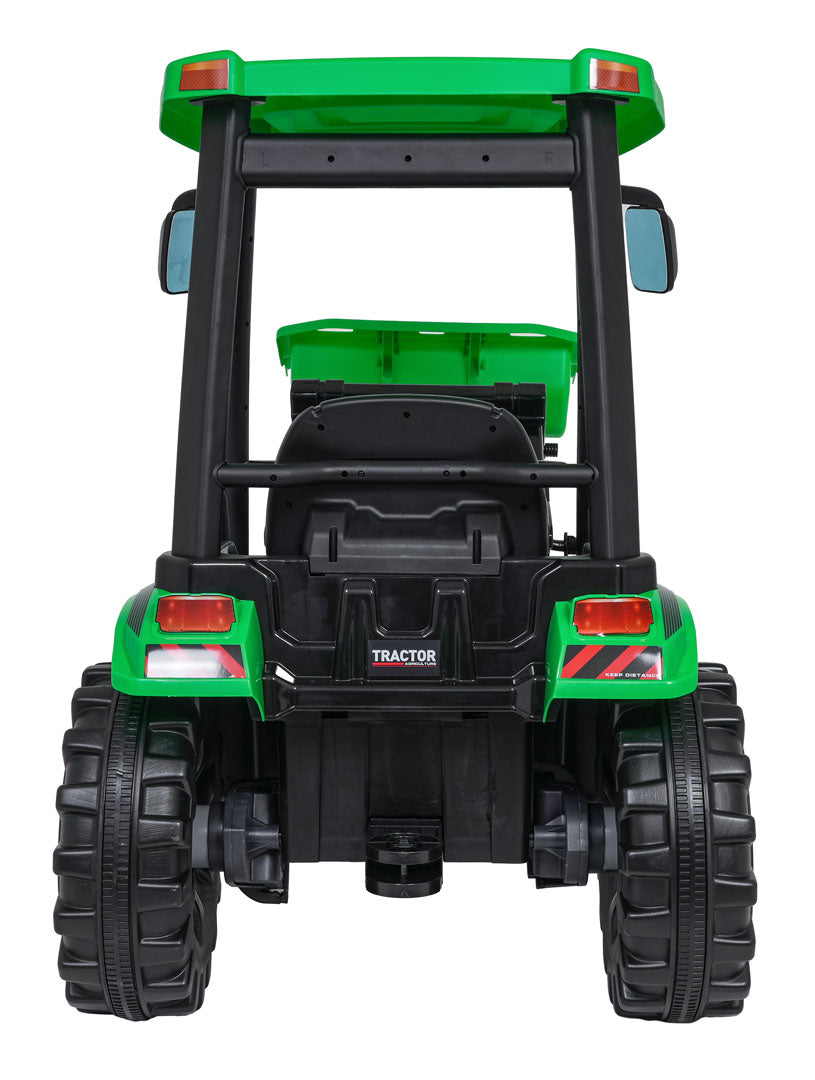 MEGA D68 Tractor Vehicle With Trailer Green