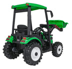 Elektrický traktor MEGA D68 s prívesom zelená