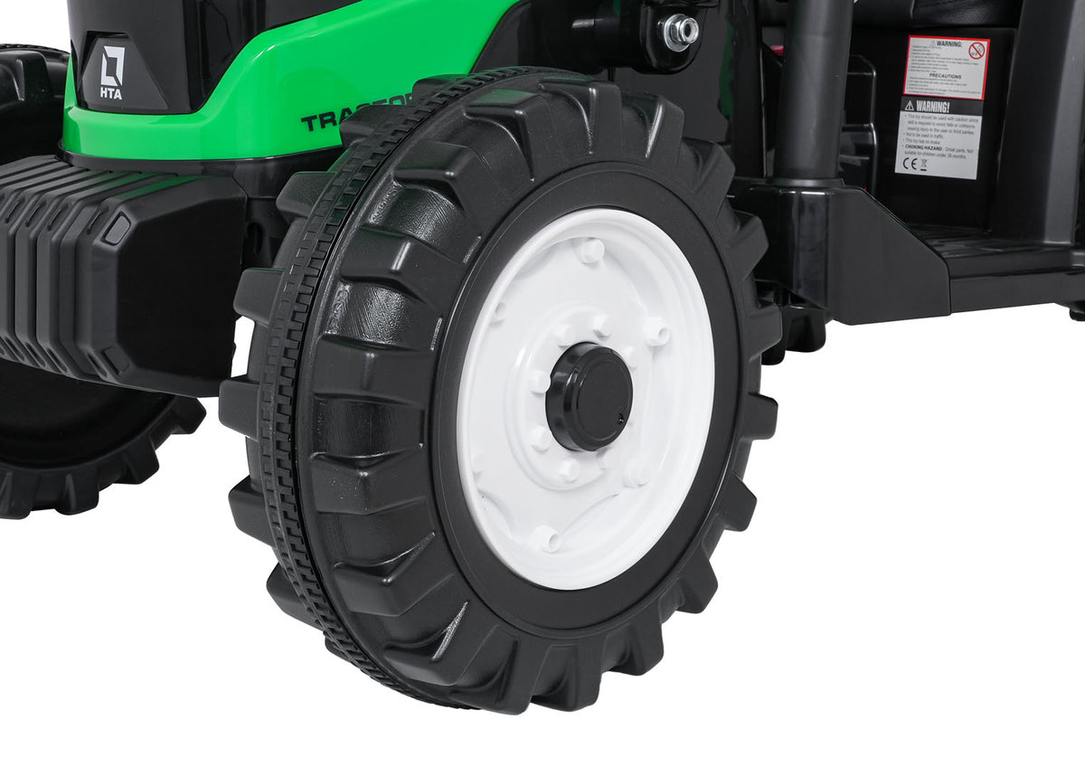 MEGA D68 Tractor Vehicle With Trailer Green