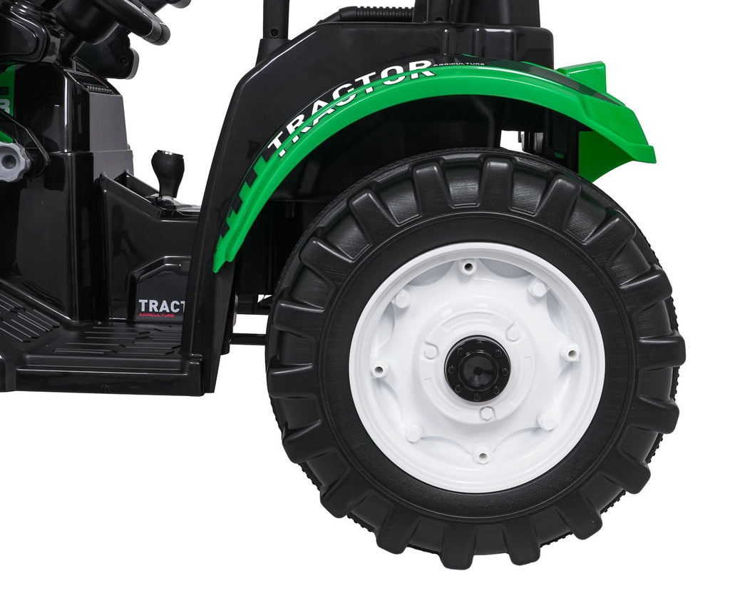 MEGA D68 Tractor Vehicle With Trailer Green
