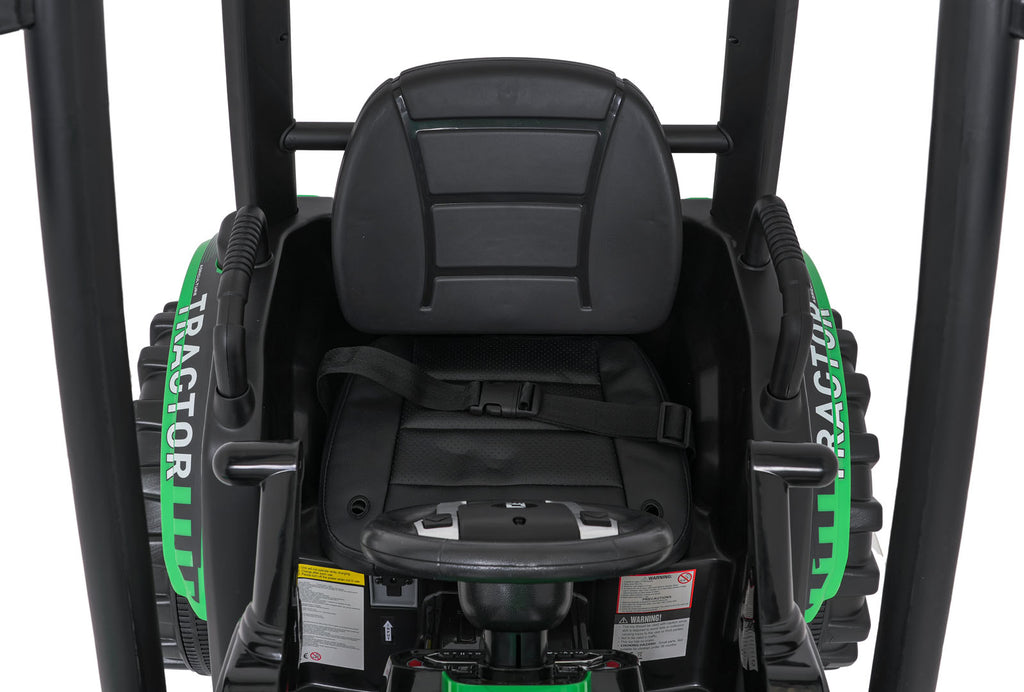 Elektrický traktor MEGA D68 s prívesom zelená