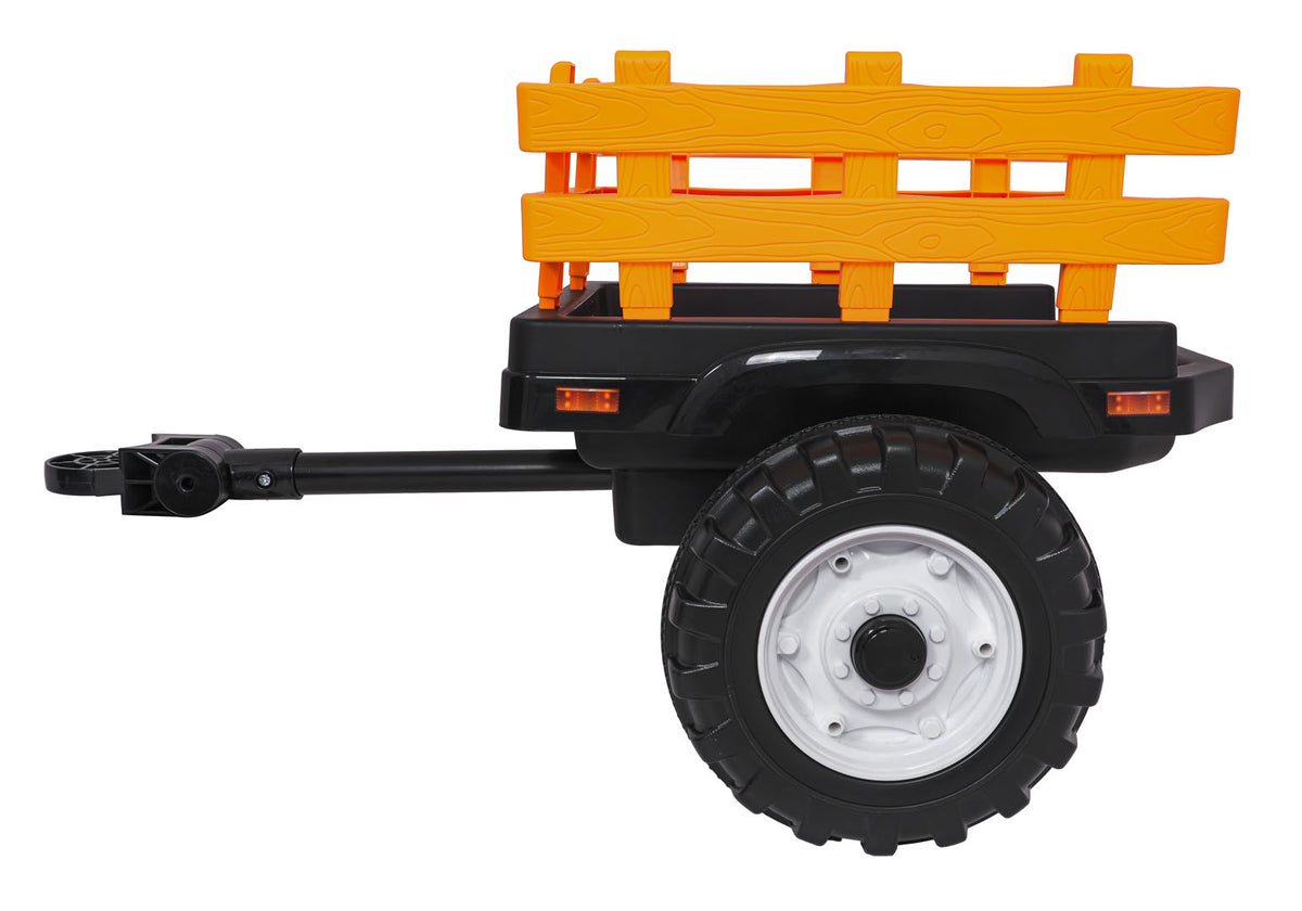 Elektrický traktor MEGA D68 s prívesom zelená