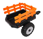 Elektrický traktor MEGA D68 s prívesom zelená