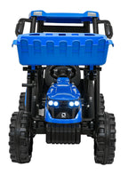 MEGA D68 Tractor Vehicle With Trailer Blue