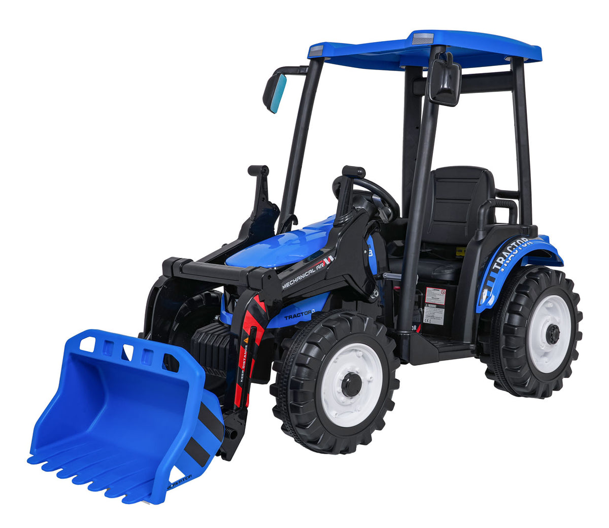 MEGA D68 Tractor Vehicle With Trailer Blue