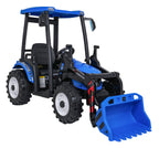 MEGA D68 Tractor Vehicle With Trailer Blue