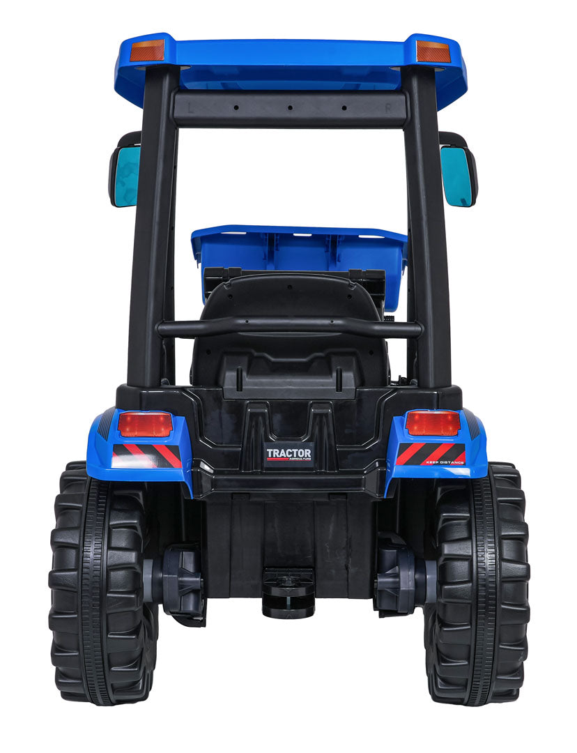 MEGA D68 Tractor Vehicle With Trailer Blue