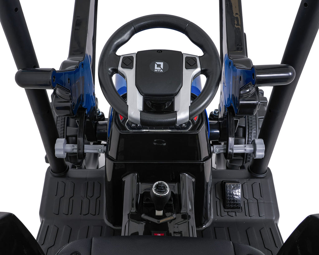 MEGA D68 Tractor Vehicle With Trailer Blue