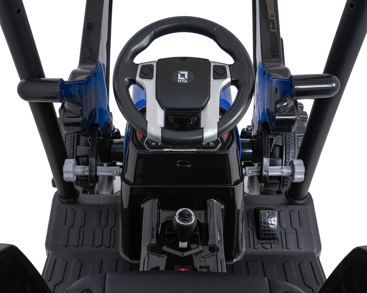 MEGA D68 Tractor Vehicle With Trailer Blue