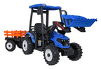MEGA D68 Tractor Vehicle With Trailer Blue