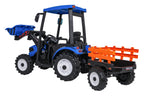 MEGA D68 Tractor Vehicle With Trailer Blue