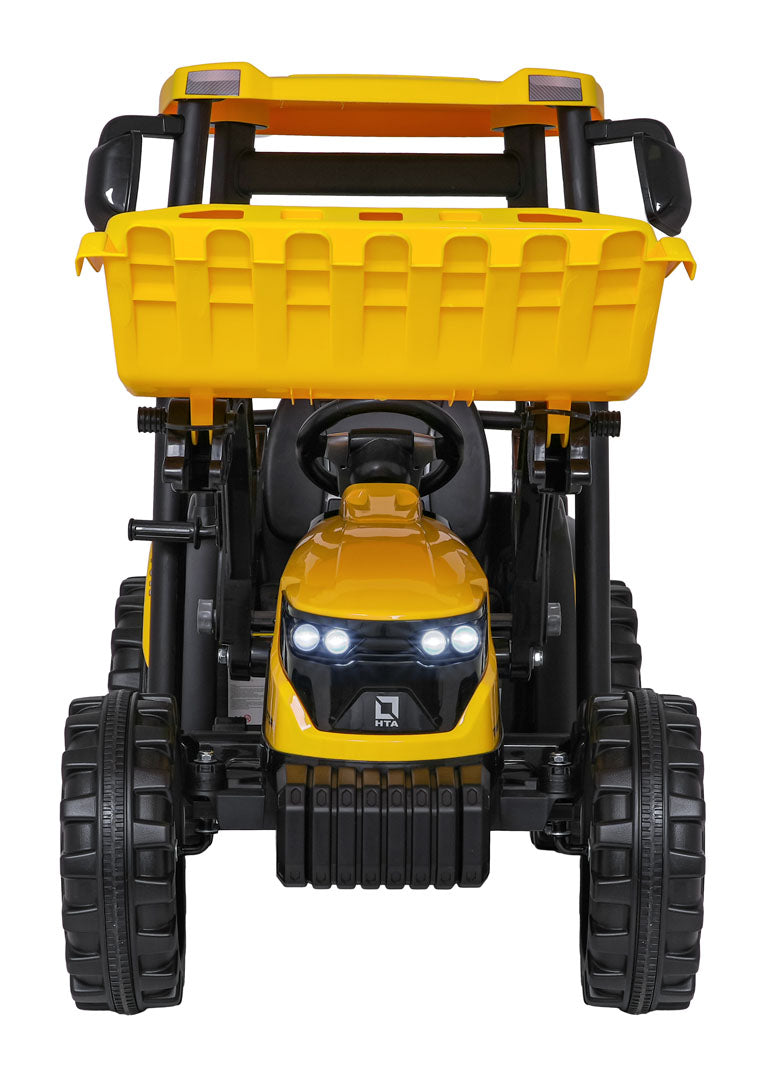 MEGA D68 Tractor Vehicle With Trailer Yellow