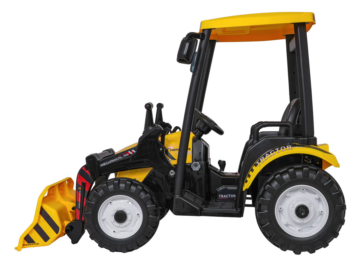 MEGA D68 Tractor Vehicle With Trailer Yellow