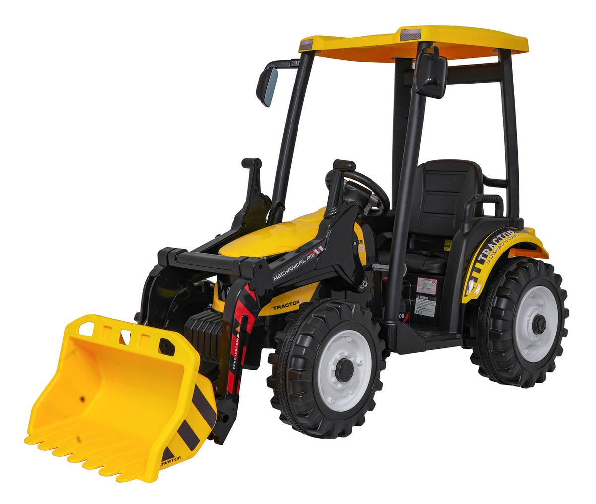 MEGA D68 Tractor Vehicle With Trailer Yellow