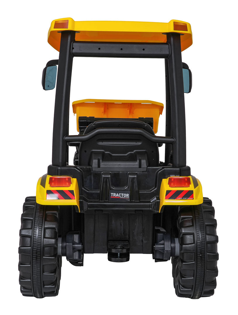 MEGA D68 Tractor Vehicle With Trailer Yellow